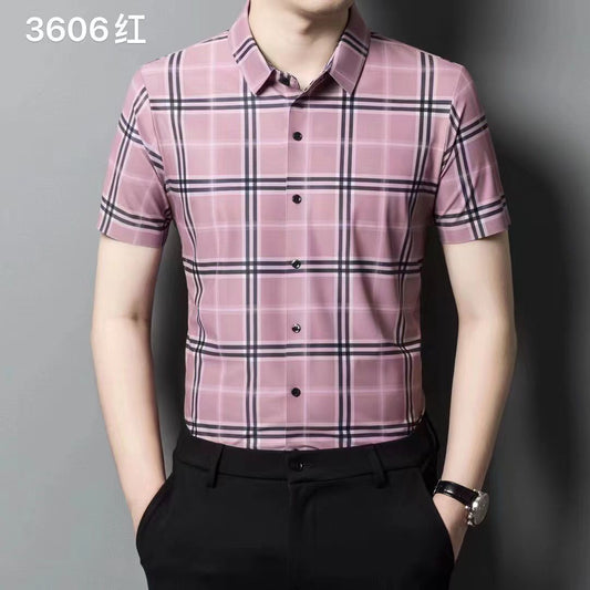 Luxury Fully Strechable Short Sleeves Shirt - FASHION MYST 