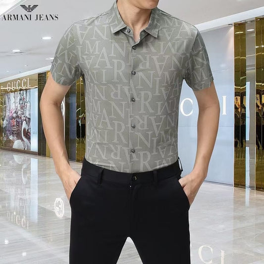 Luxury Fully Strechable Short Sleeves Shirt - FASHION MYST 