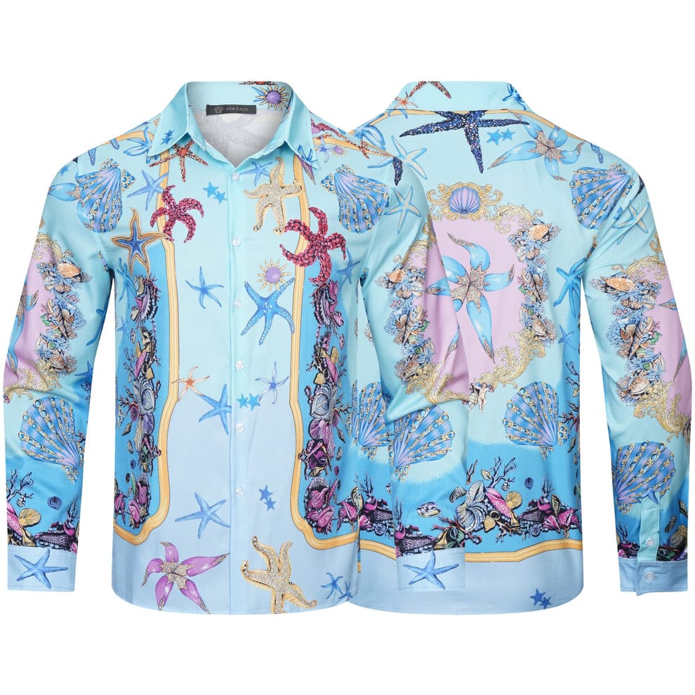 LUXURY PRINT FULL SLEEVE SHIRT - FASHION MYST 