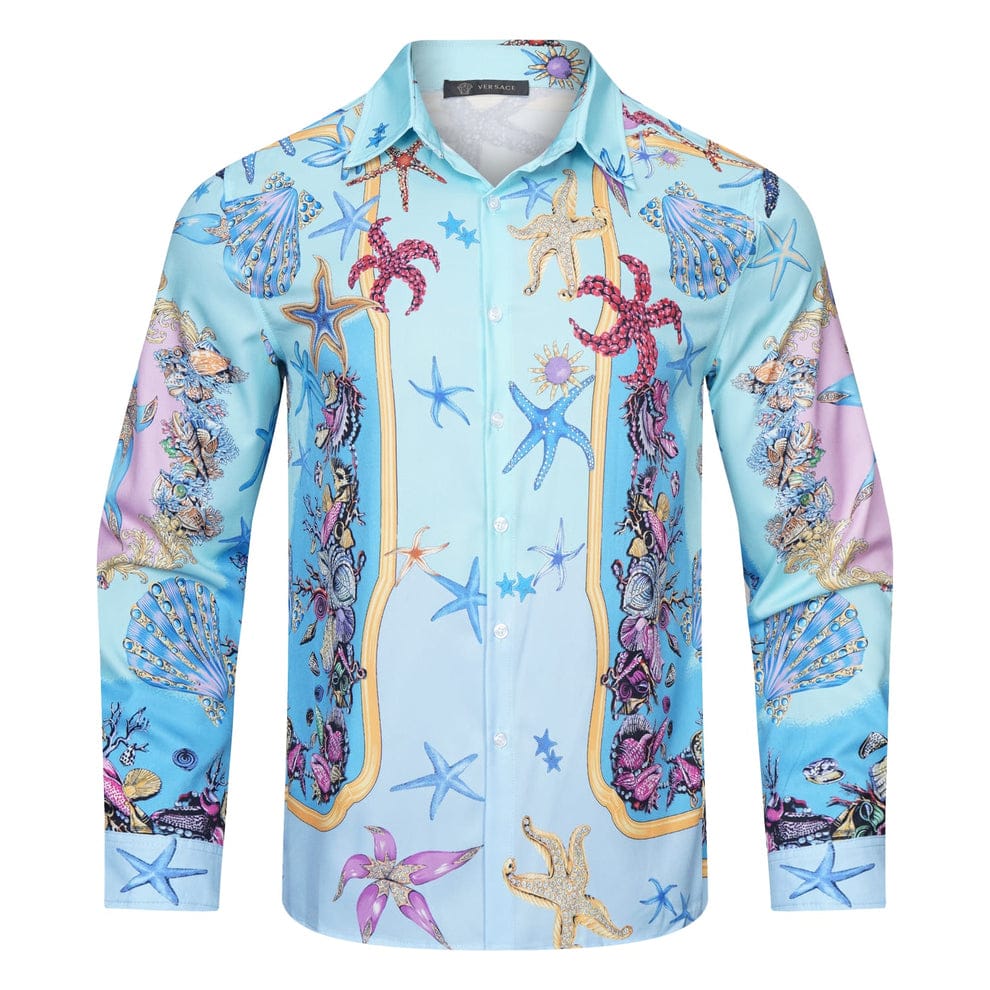 LUXURY PRINT FULL SLEEVE SHIRT - FASHION MYST 