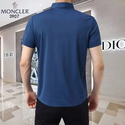 MONCLER || SHORT SLEEVE TAPERED SHIRT FOR MEN - FASHION MYST 