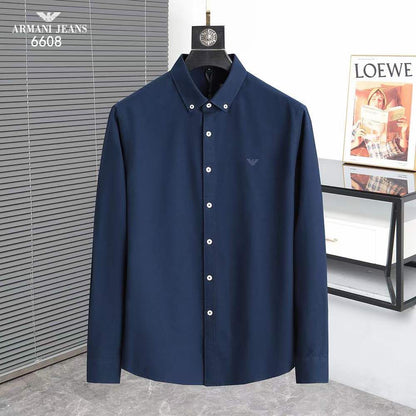 Premium Cotton Shirt With Spread Collar - FASHION MYST 