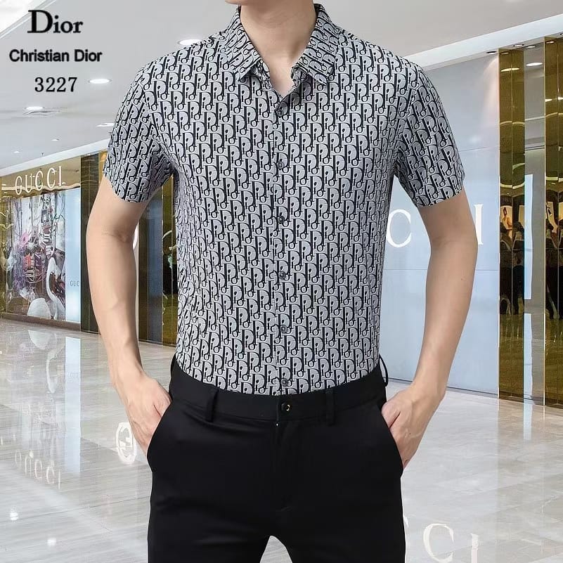 PREMIUM MONOGRAM PRINT SHIRT FOR MEN - FASHION MYST 