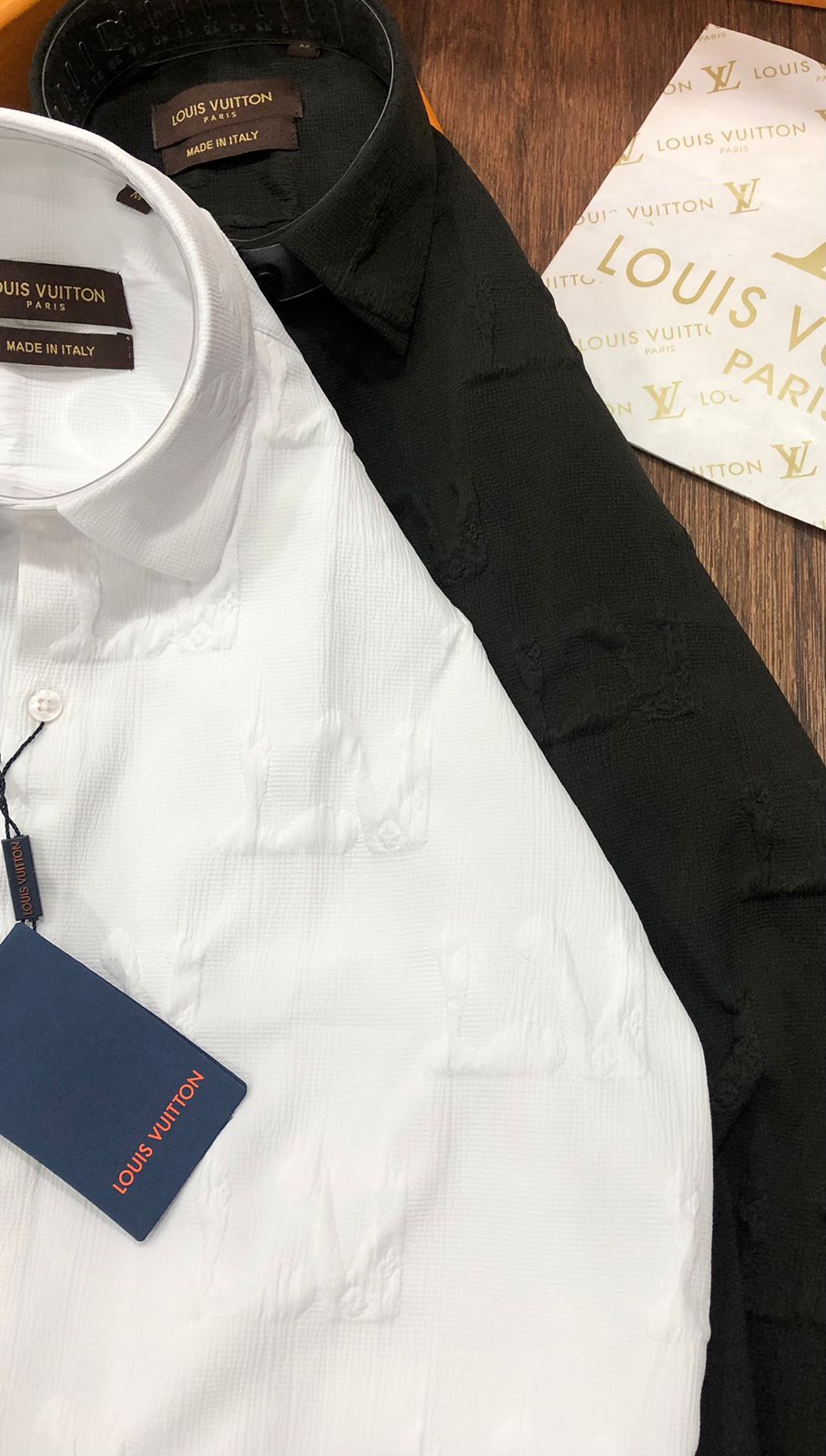 LOUIS VUITTON || Long-Sleeved Jacquard Silk Shirt – FASHION MYST