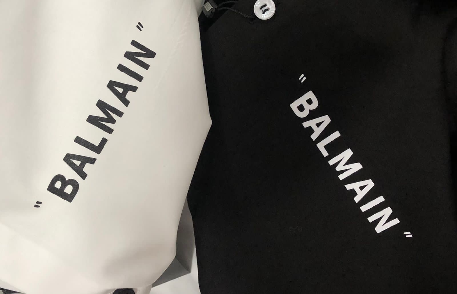 BALMAIN || Rear Big B Leather Patch Logo Shirt For Man – FASHION MYST