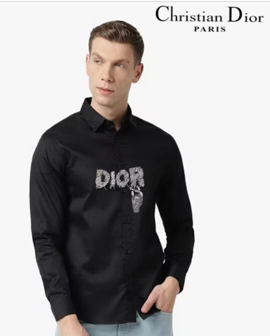 CHRISTIAN DIOR || Street Style Dior Logo Long Sleeves Luxury Shirts - FASHION MYST 