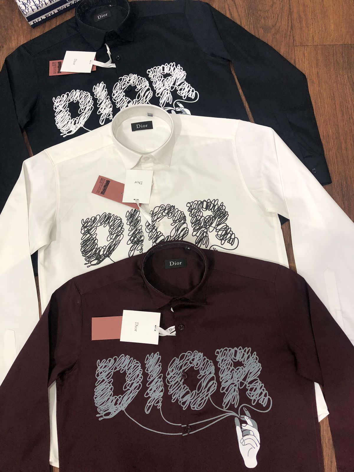 CHRISTIAN DIOR Street Style Dior Logo Long Sleeves Luxury Shirts FASHION MYST