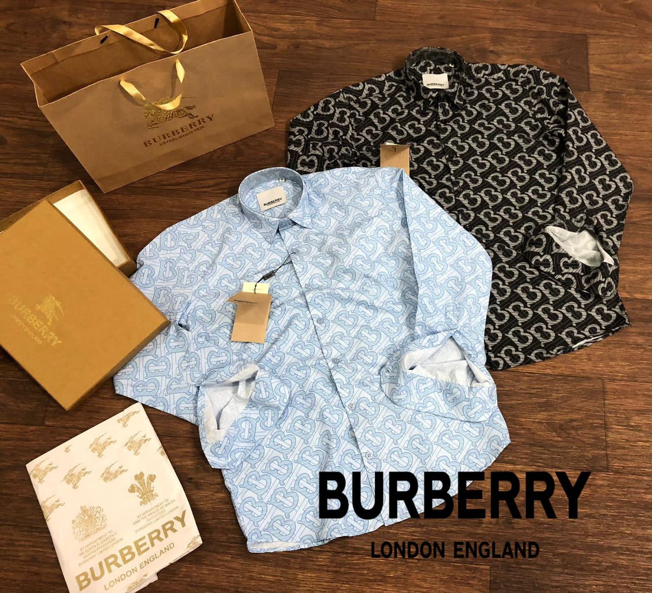 BURBERRY || TB Monogram-Print Long Sleeve Polo Shirt – FASHION MYST