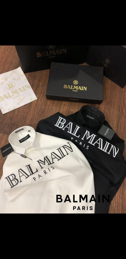 BALMAIN || Balmain Paris Logo-Print T-Shirt - FASHION MYST 