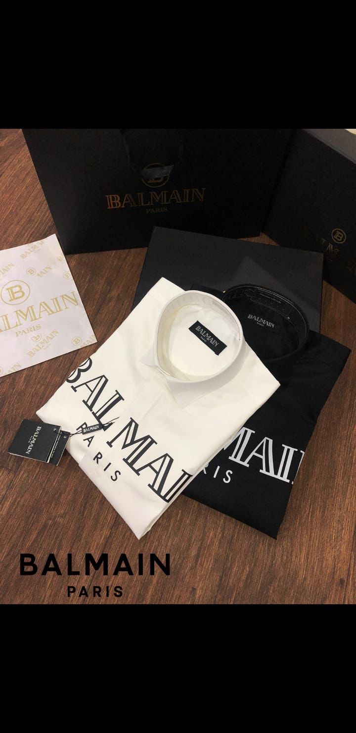 BALMAIN || Balmain Paris Logo-Print T-Shirt - FASHION MYST 