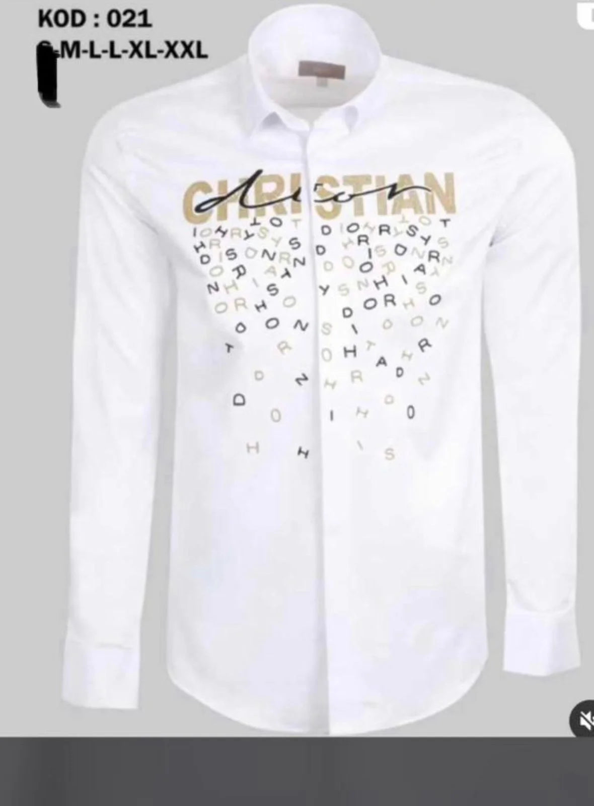 CHRISTIAN DIOR || Luxury Shattered Alphabet Logo Print Shirt - FASHION MYST 