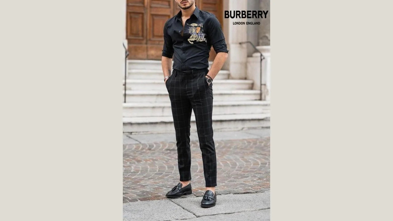 BURBERRY || Monogram Long Sleeves Plain Cotton Logo Luxury Shirts - FASHION MYST 