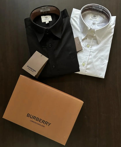 BURBERRY || TB Monogram Motif Slim-Fit Shirts - FASHION MYST 