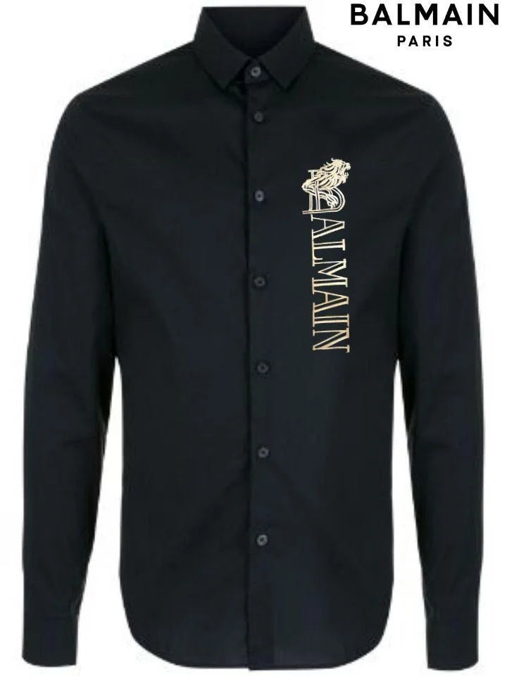 BALMAIN || Dragon Embossed Logo Shirts For Men - FASHION MYST 