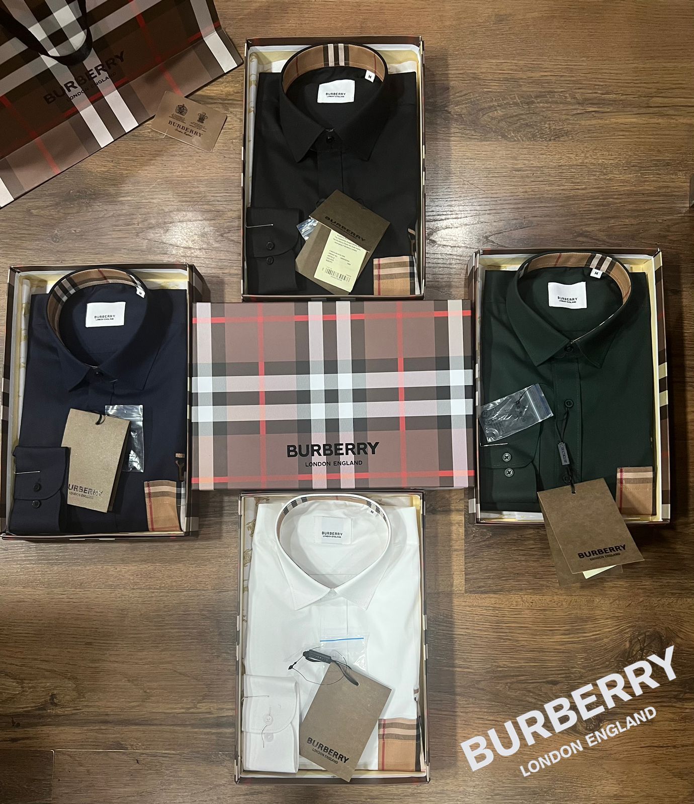 BURBERRY || Luxury Check Pocket Design Shirt - FASHION MYST 