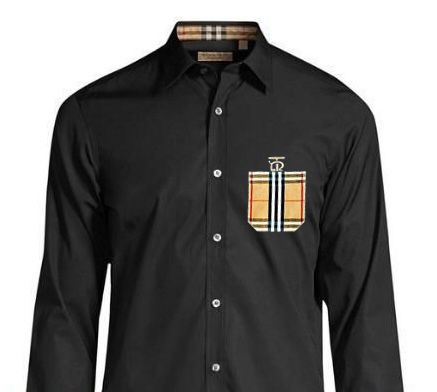 BURBERRY || Luxury Check Pocket Design Shirt - FASHION MYST 