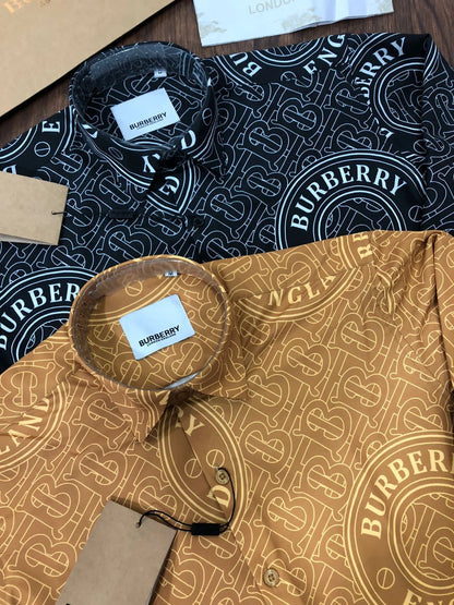 BURBERRY ||All Over Logo printed shirt - FASHION MYST 