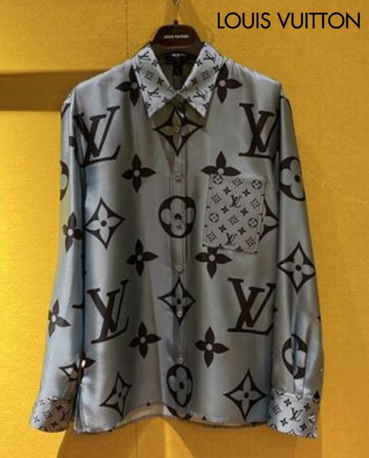 Luxury Fashion Clothing IN 6 LOUIS VUITTON || All-Over LV Logo Printed Shirt For Men | FASHION MYST