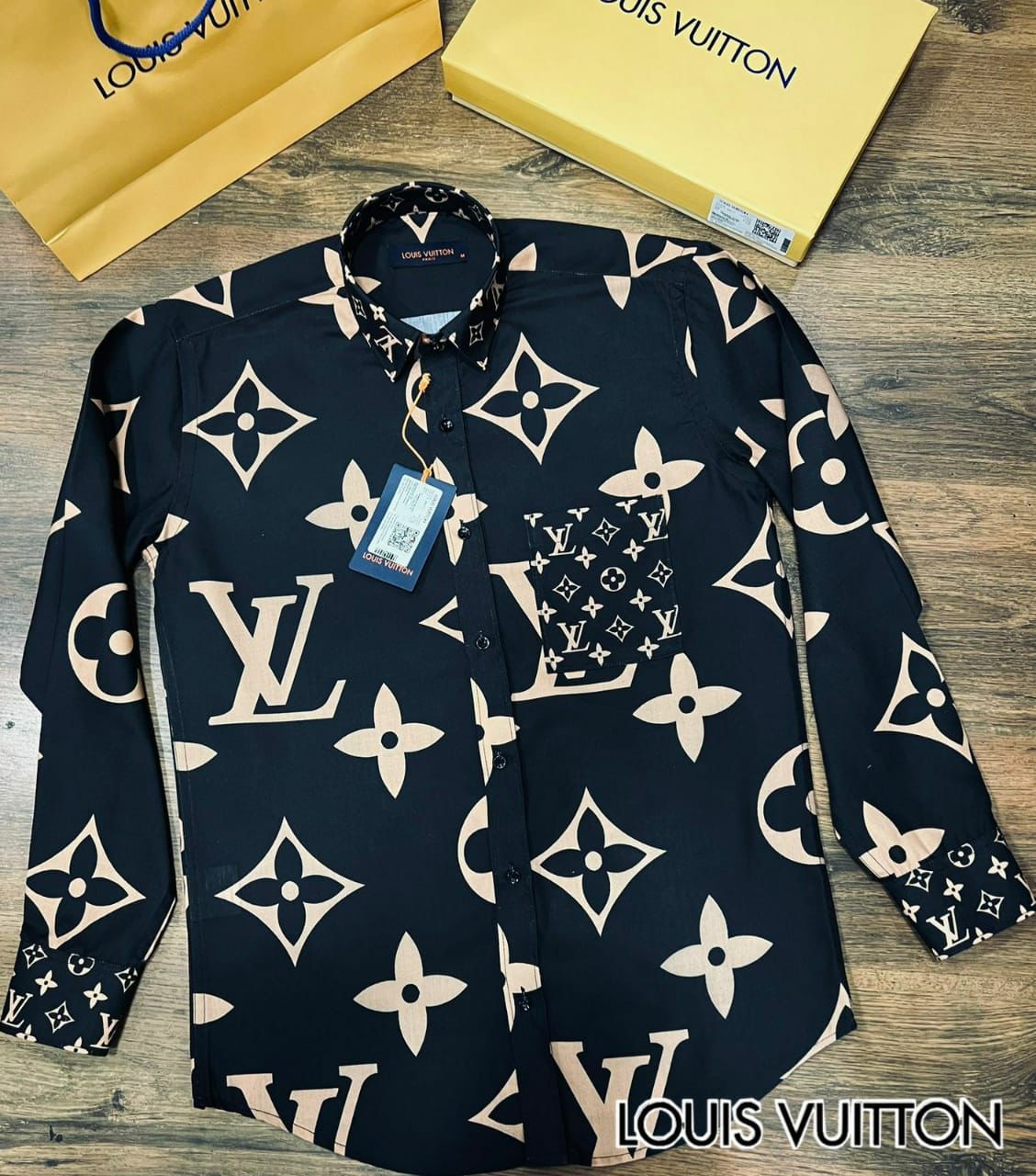 LOUIS VUITTON || All-Over LV Logo Printed Shirt For Men – FASHION MYST