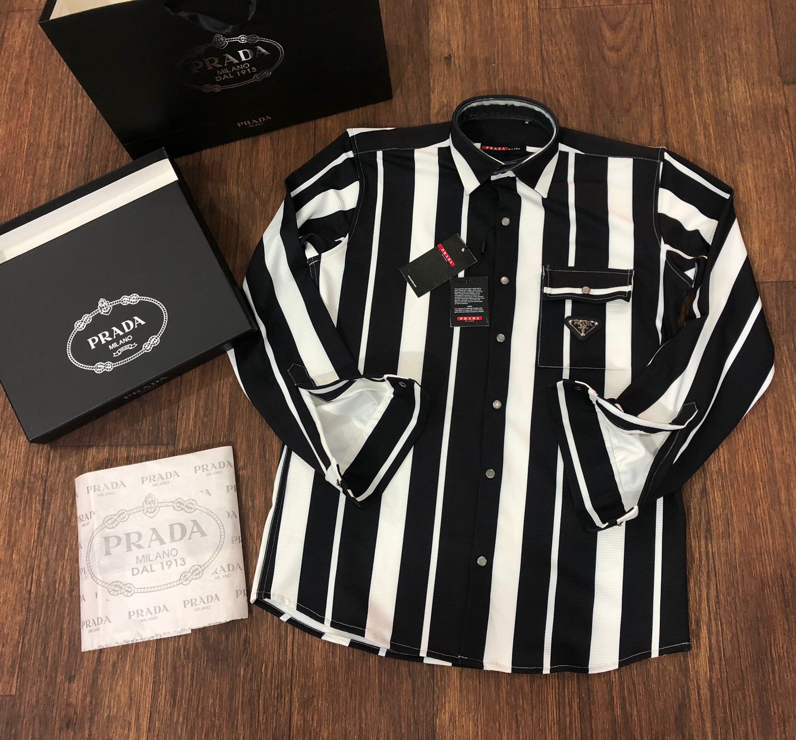 Prada collar shirt sale