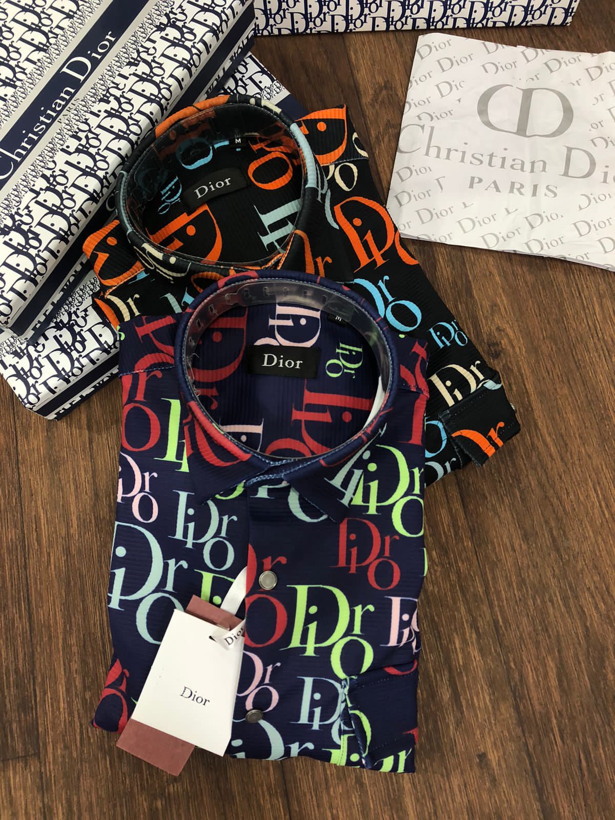 CHRISTIAN DIOR || Coloured Dior Monogram Logo Printed Shirt - FASHION MYST 