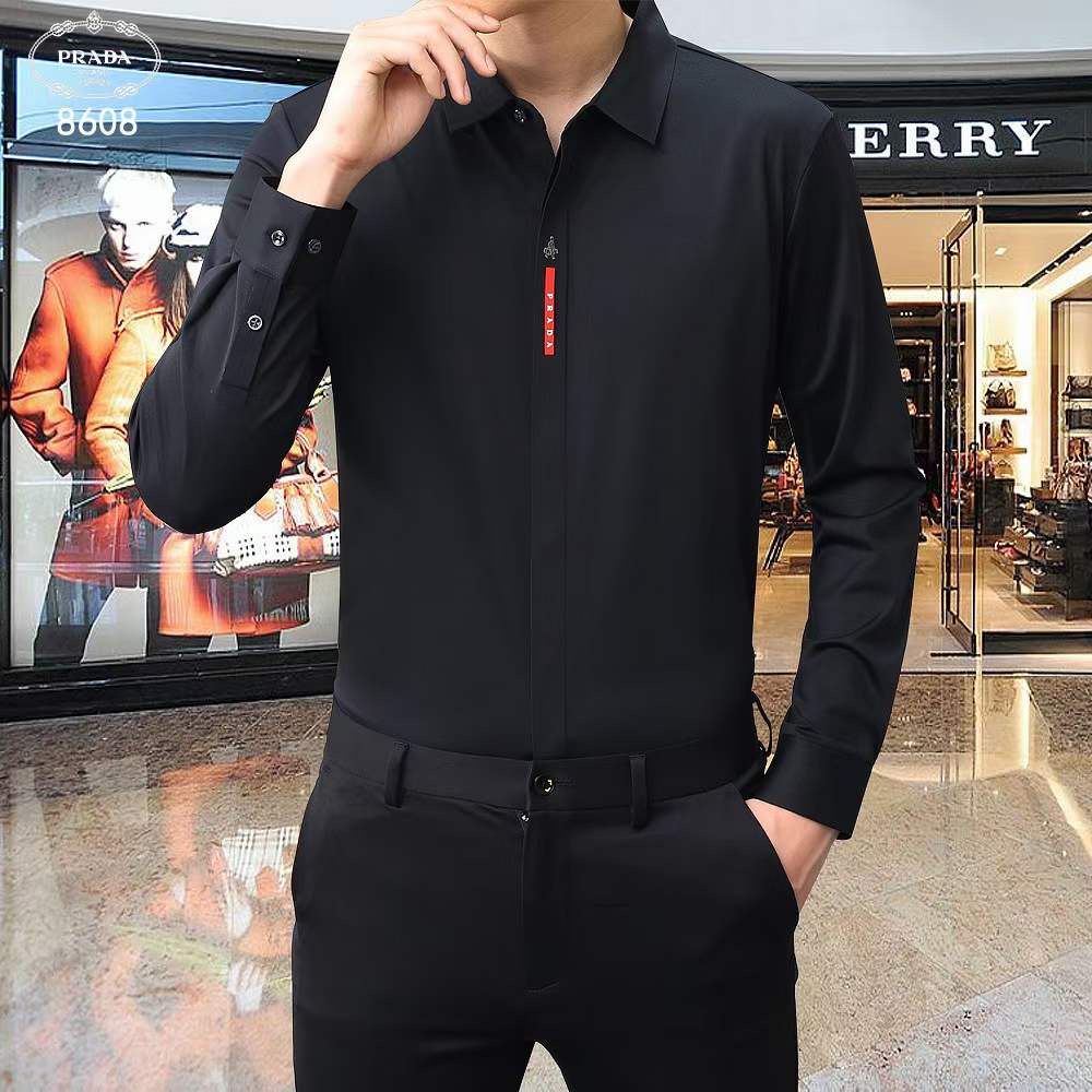 PRADA || Premium Stretchable Long Sleeves Formal Shirts