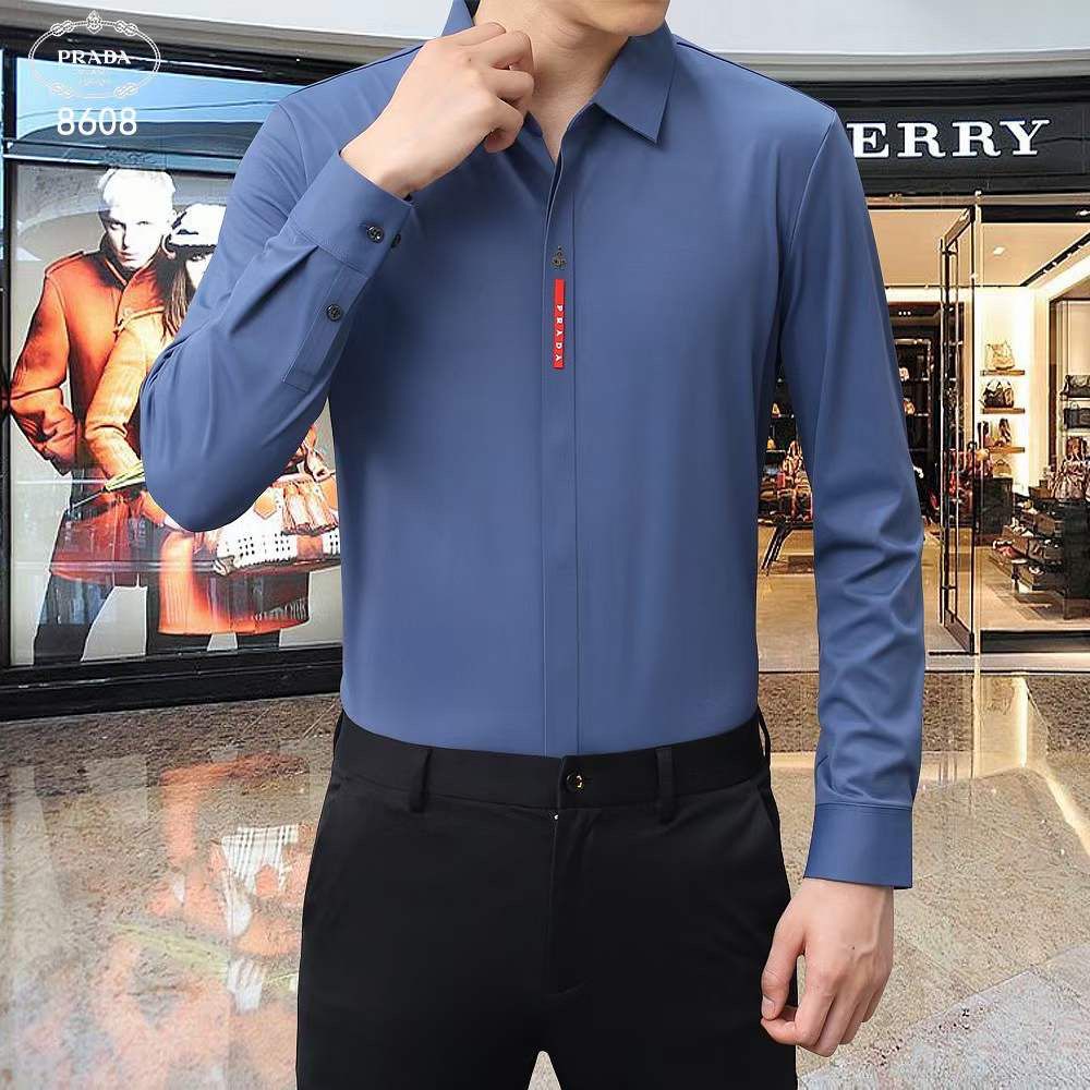 PRADA || Premium Stretchable Long Sleeves Formal Shirts