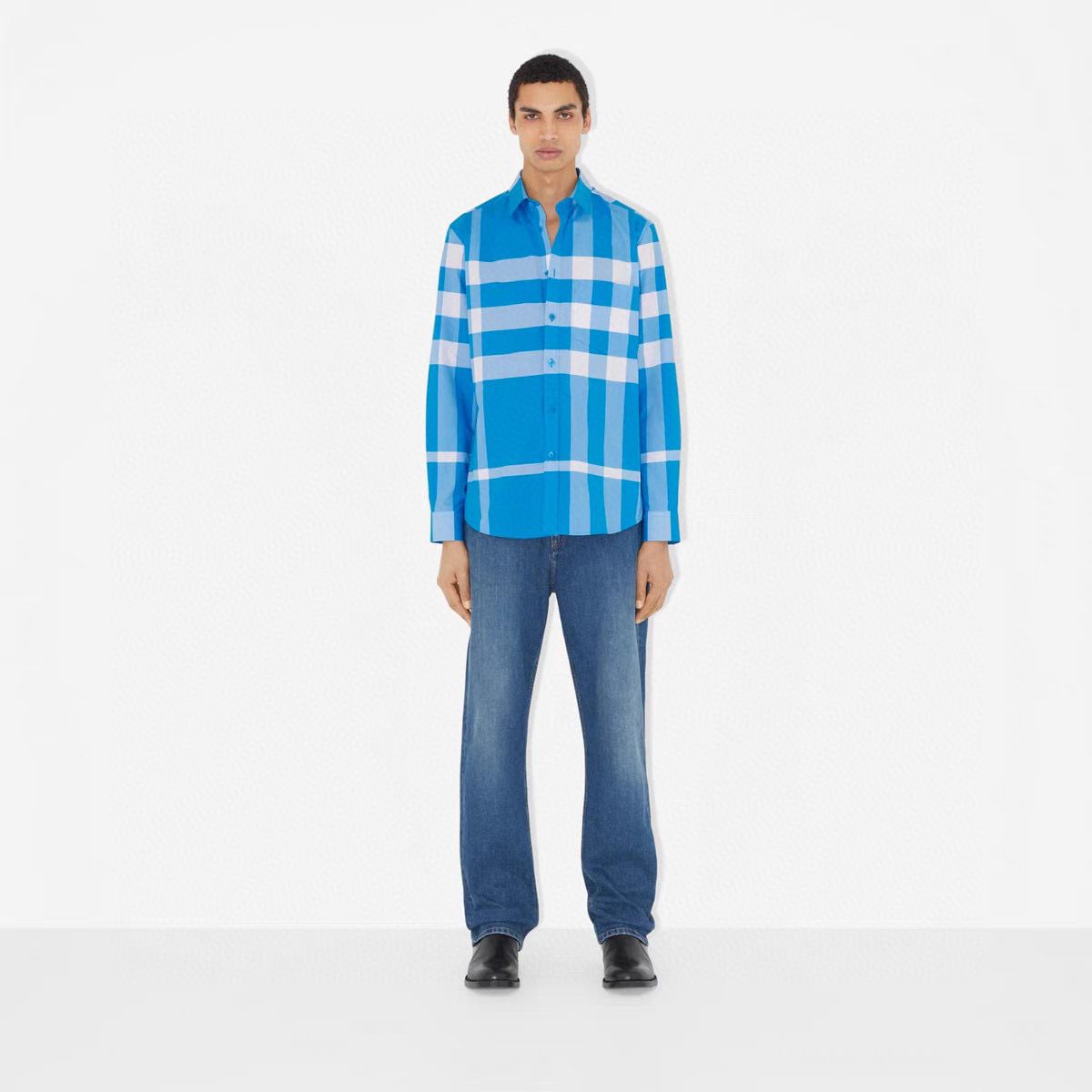 Stripe Design stretchable Long Sleeves Shirt - FASHION MYST 