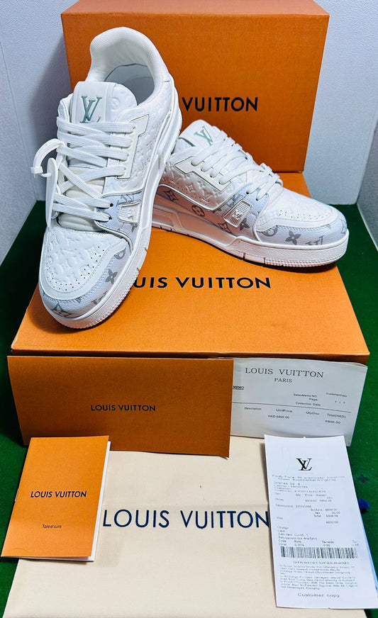 PREMIUM WHITE TRAINER SNEAKERS FOR MEN - FASHION MYST 