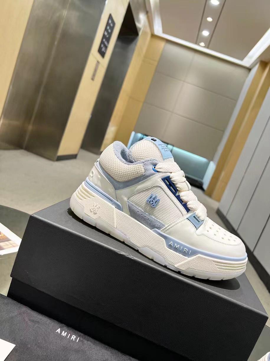 AMIRI || MA-1 IN WHITE AND BLUE SNEAKER