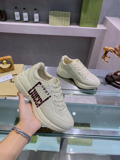 GUCCI || GG Rhyton Street Style Logo Outlet Sneakers - FASHION MYST 