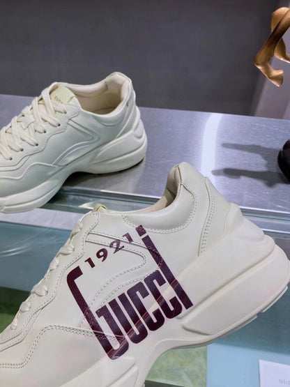 GUCCI || GG Rhyton Street Style Logo Outlet Sneakers - FASHION MYST 