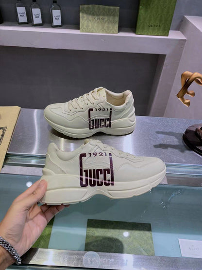 GUCCI || GG Rhyton Street Style Logo Outlet Sneakers - FASHION MYST 