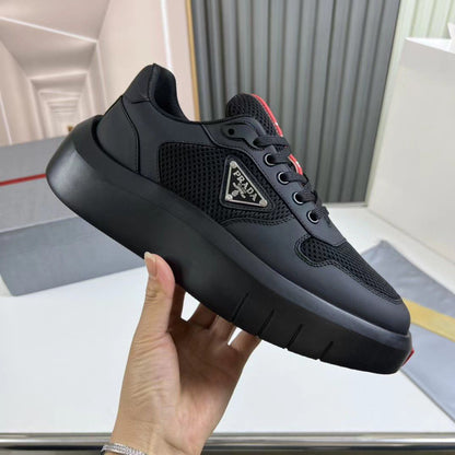 PRADA || Black Prada America’s Cup Sneaker - FASHION MYST 