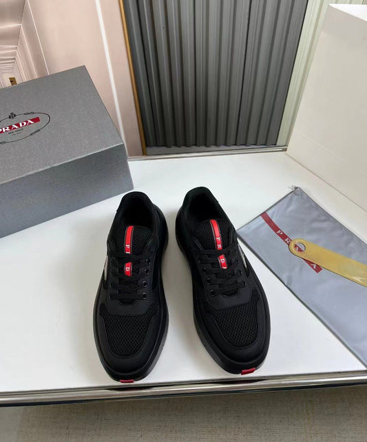 PRADA || Black Prada America’s Cup Sneaker - FASHION MYST 