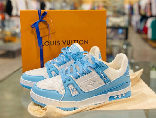 Latest Trainer Sky Blue Sneakers - FASHION MYST 