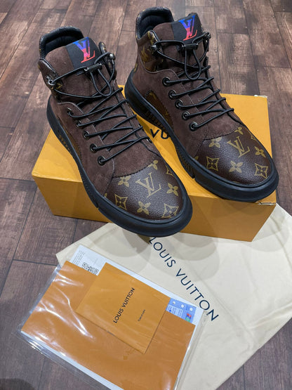 LOUIS VUITTON RIVOLI MONOGRAM BROWN SNEAKER - FASHION MYST 