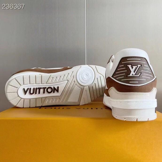 Louis Vuitton Trainer Sneaker Blue|Brown - FASHION MYST 