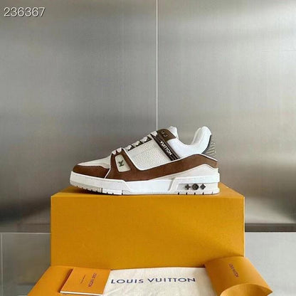 Louis Vuitton Trainer Sneaker Blue|Brown - FASHION MYST 