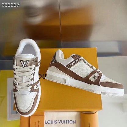 Louis Vuitton Trainer Sneaker Blue|Brown - FASHION MYST 