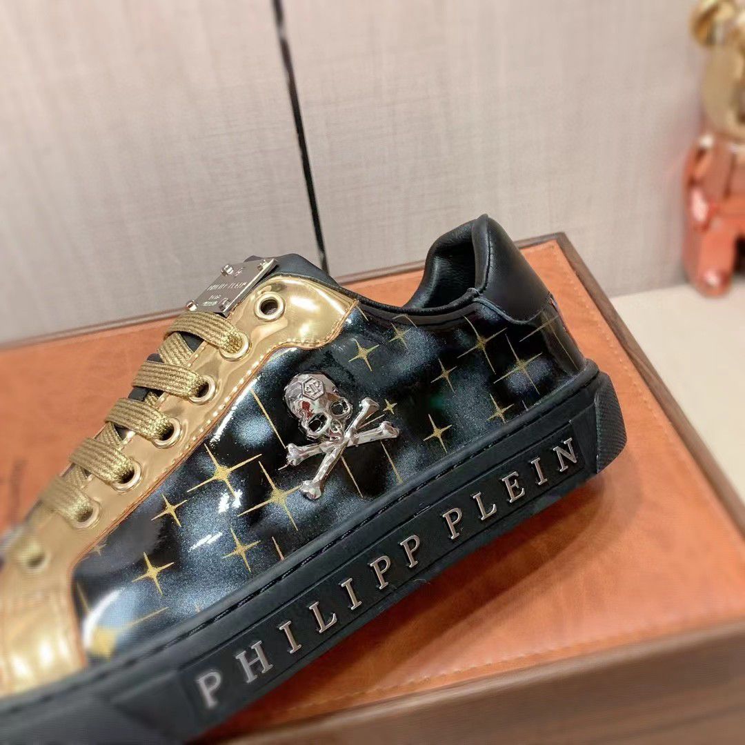 PHILIPP PLEIN | Handmade Pattern Exotic Designer Italy Sneaker - FASHION MYST 