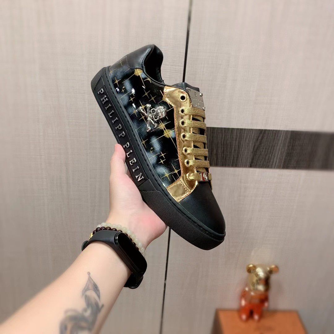 PHILIPP PLEIN | Handmade Pattern Exotic Designer Italy Sneaker - FASHION MYST 