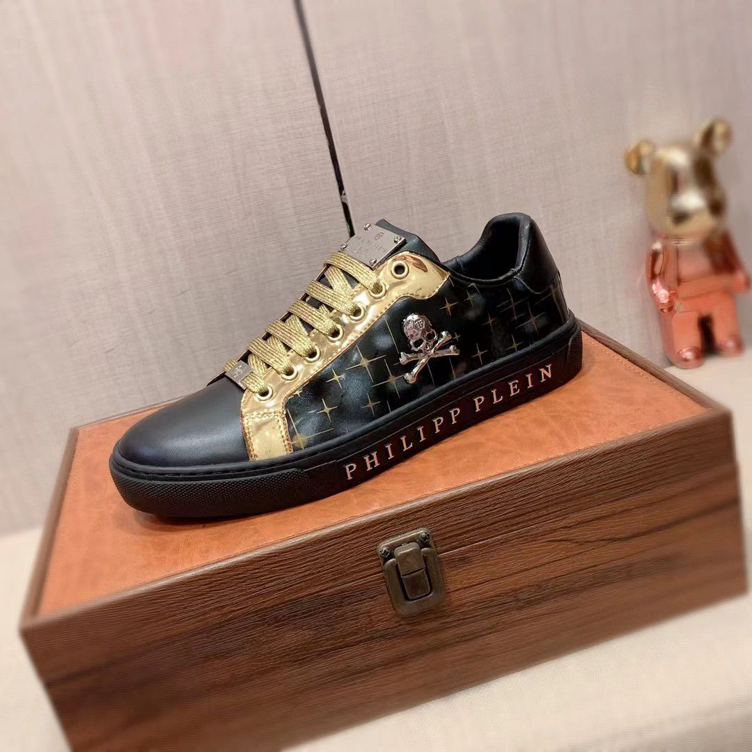 PHILIPP PLEIN | Handmade Pattern Exotic Designer Italy Sneaker - FASHION MYST 