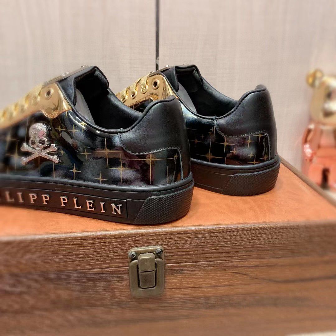 PHILIPP PLEIN | Handmade Pattern Exotic Designer Italy Sneaker - FASHION MYST 