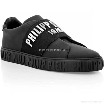 PHILIPP PLEIN || Logo-Print Lace-Up Sneakers - FASHION MYST 