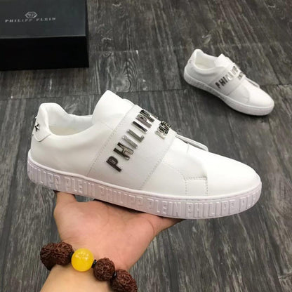 PHILIPP PLEIN || Logo-Print Lace-Up Sneakers - FASHION MYST 