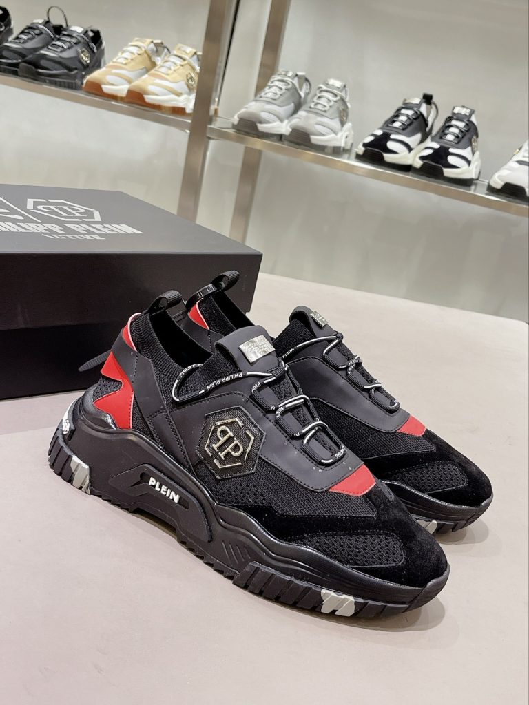 PHILIPP PLEIN LUXURY ITALY ACE CHAIN REACTION FASHION SNEAKERS - FASHION MYST 