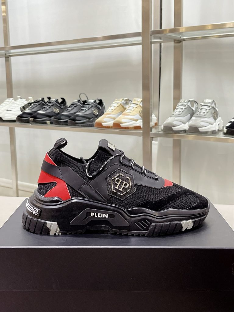 PHILIPP PLEIN LUXURY ITALY ACE CHAIN REACTION FASHION SNEAKERS - FASHION MYST 