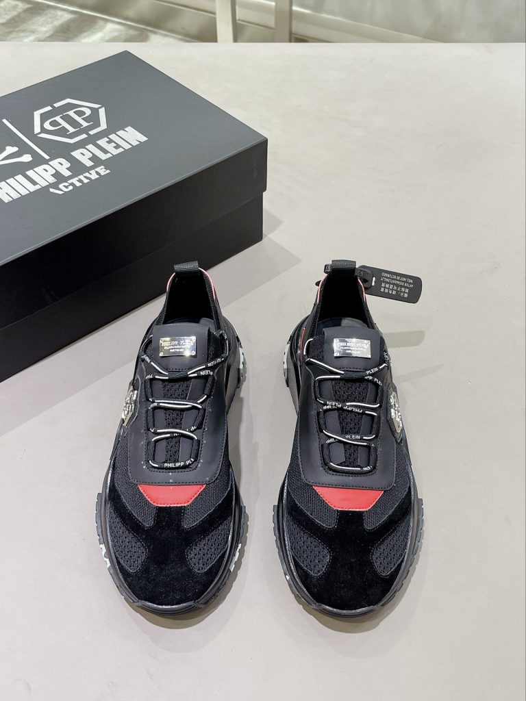 PHILIPP PLEIN LUXURY ITALY ACE CHAIN REACTION FASHION SNEAKERS - FASHION MYST 