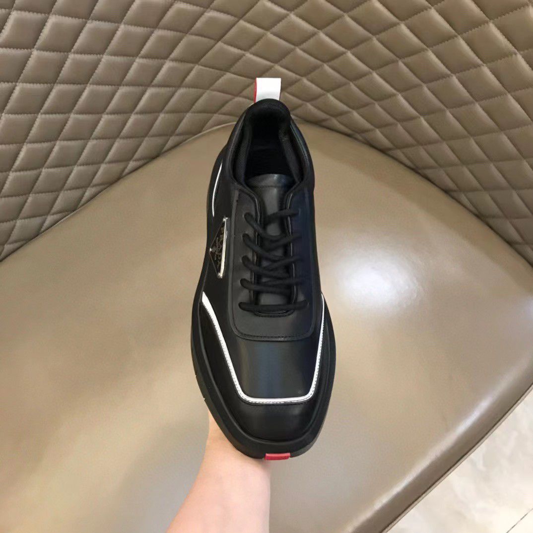 PRADA || BLACK LOW TOP SNEAKER - FASHION MYST 